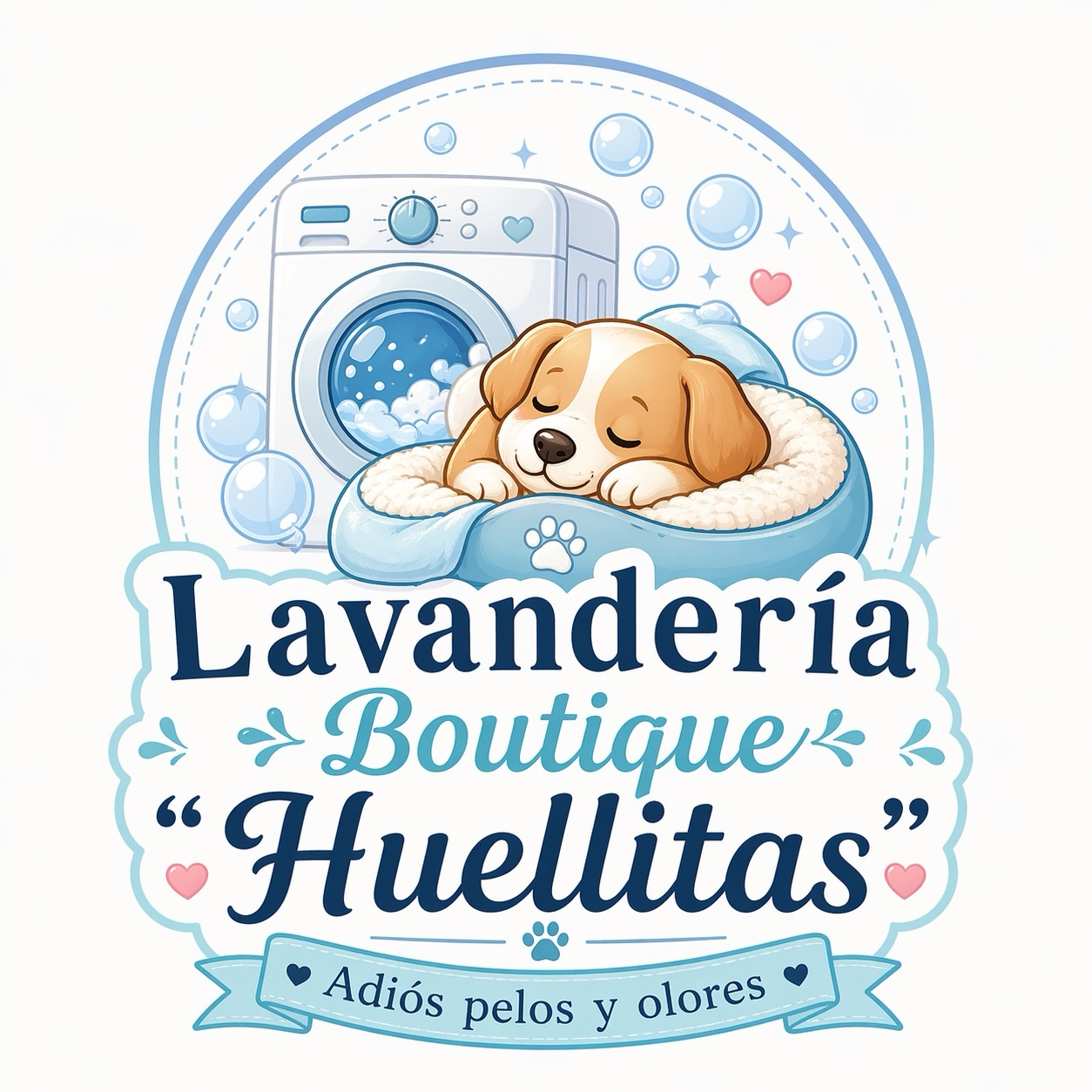 Logo Lavandería Boutique Huellitas